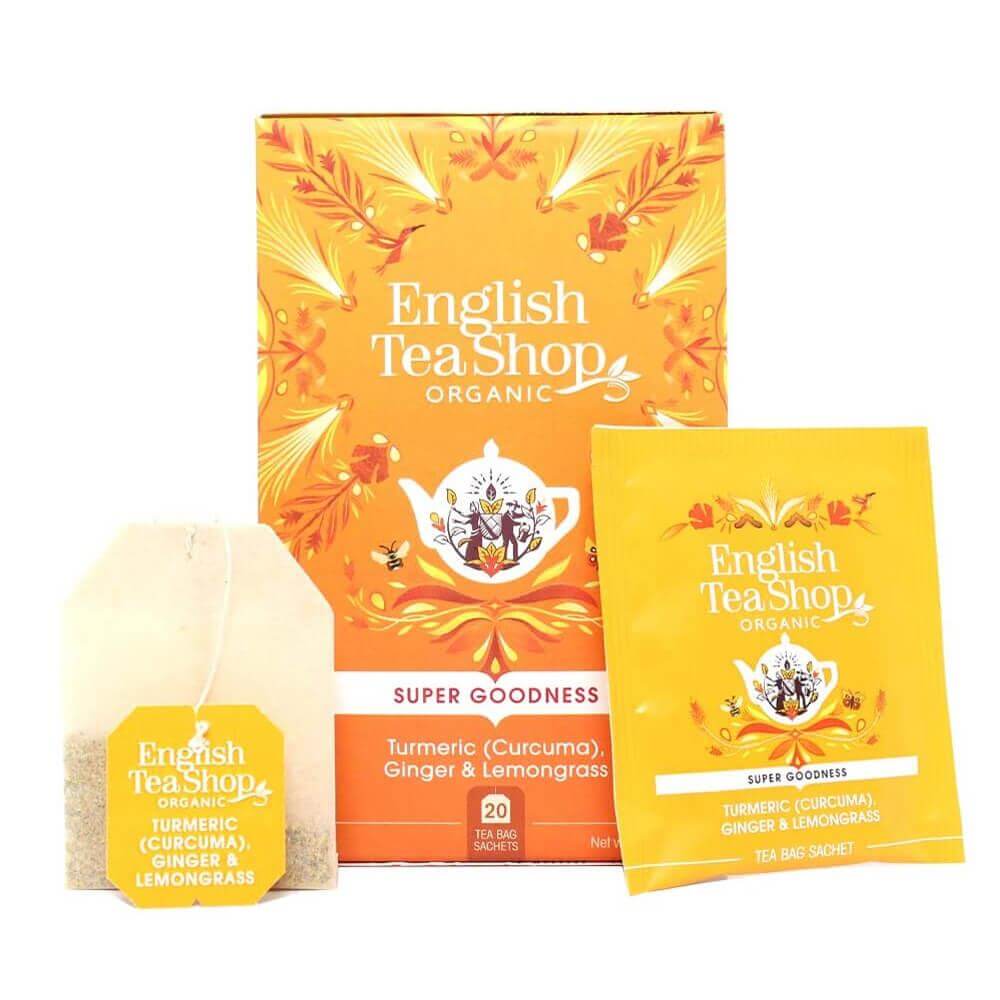 English Tea Organic Turmeric, Ginger & Lemongrass Tea- 20 Sachets